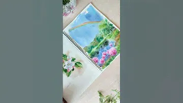 Листалка заполненного альбома. #акварель #watercolor