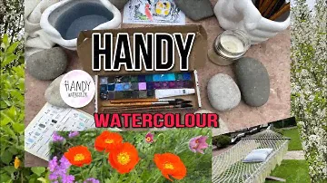 💜Handy💜Акварель ручной работы 🎨#artmaterial #watercolor #акварель #artist