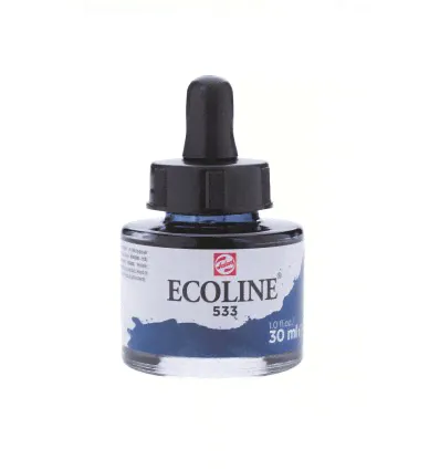 Акварель жидкая Ecoline Royal Talens, банка 30мл., Цвет № 507 Индиго (Indigo)