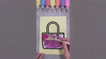 Pink bag 💖 #sandpainting #satisfying