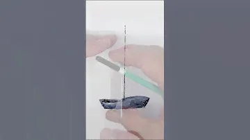 60 Second Watercolour Lesson. A Boat