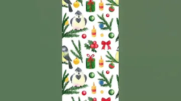 Акварельные паттерны 🌲