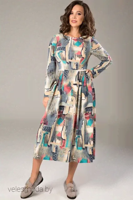 Платье 1364 акварель [TEFFI Style]-2