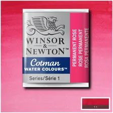 Акварель художественная Winsor&Newton "Cotman", 3 шт, малая кювета, насыщен. перманентный розовый