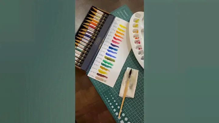 Unboxing mijello mission watercolors #asmr #unboxing #mijello #watercolor #swatches #artistlife