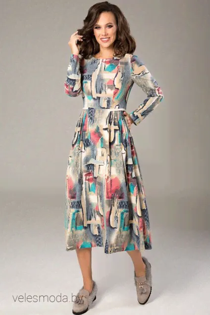 Платье 1364 акварель [TEFFI Style]-1