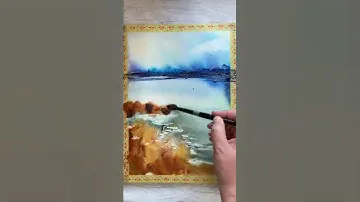 Atmospheric Abstract Seascape Tutorial #Short