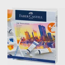 Акварель художественная Faber-Castell Watercolours в тубах, 24 цвета по 9мл.