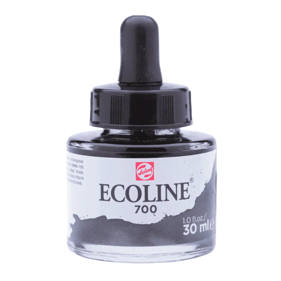 Акварель жидкая Ecoline банка 30 мл № 700 черный-0