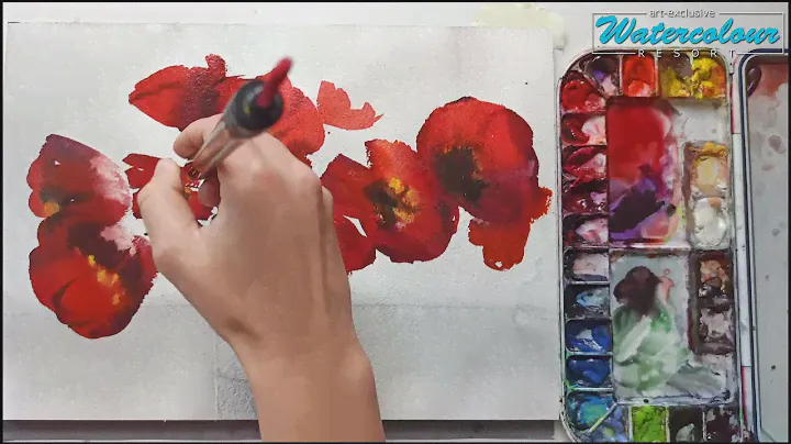 Красные тюльпаны. Акварель. Watercolor.